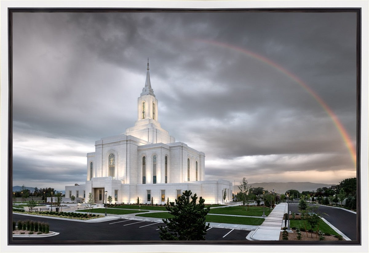 Orem Rainbow Sunrise Large Wall Art