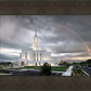 Orem Rainbow Sunrise Large Wall Art