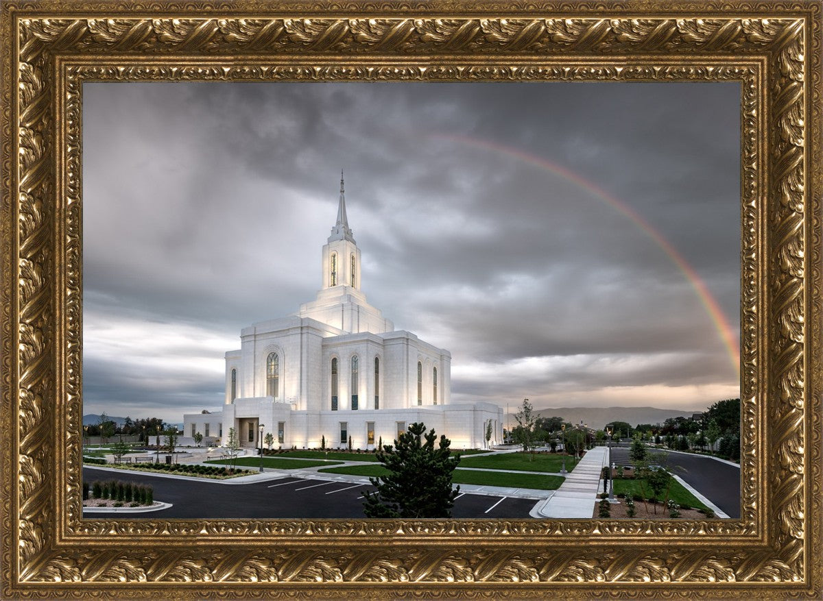 Orem Rainbow Sunrise Large Wall Art