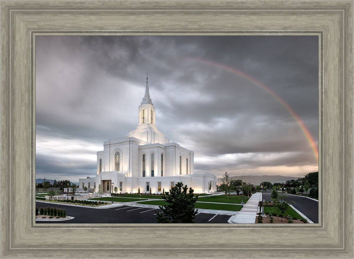 Orem Rainbow Sunrise Large Wall Art