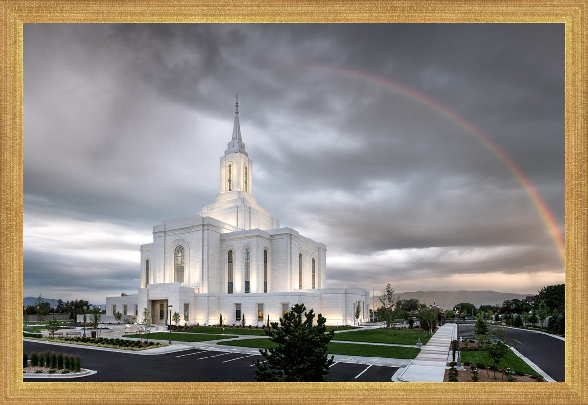 Orem Rainbow Sunrise Large Wall Art