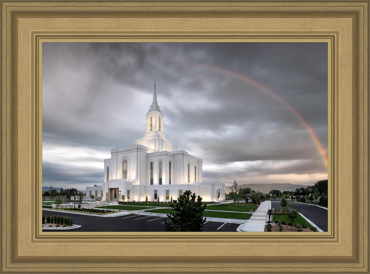 Orem Rainbow Sunrise Large Wall Art