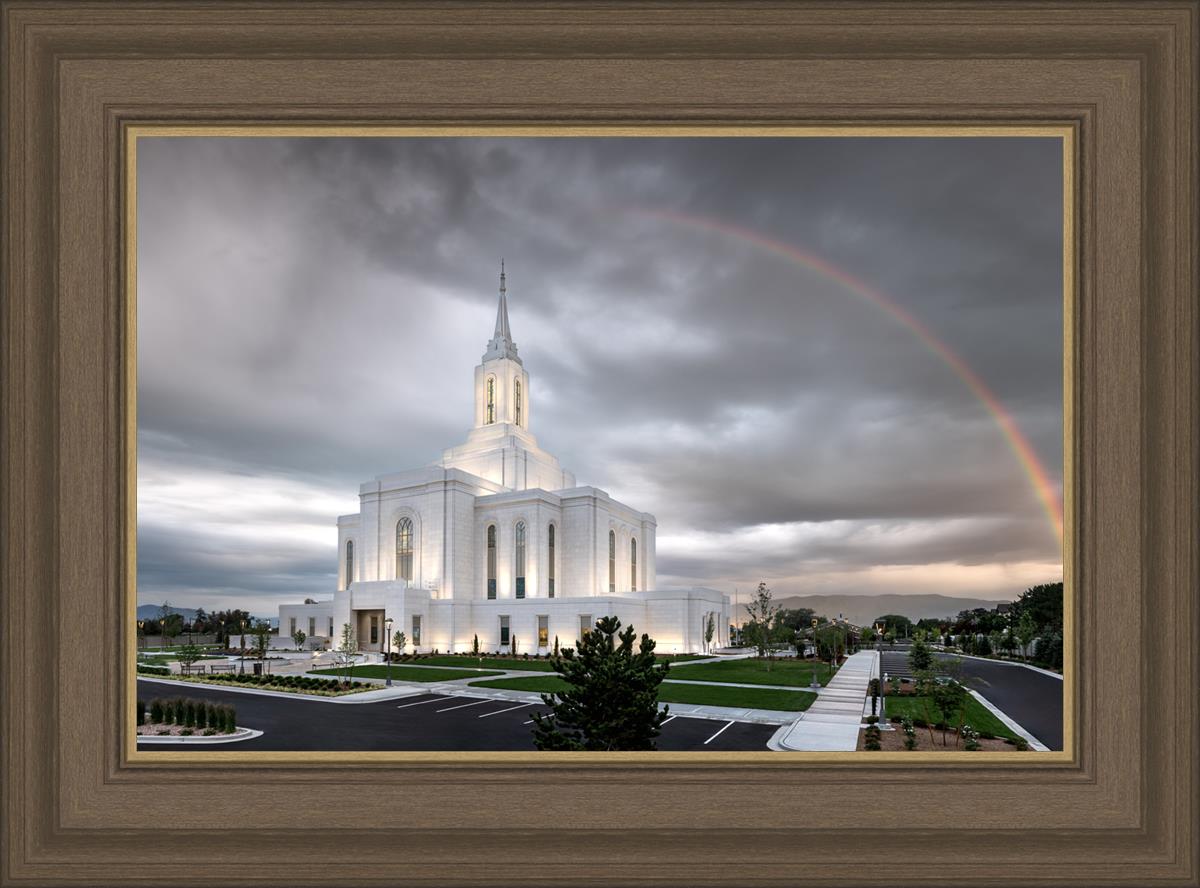 Orem Rainbow Sunrise Large Wall Art