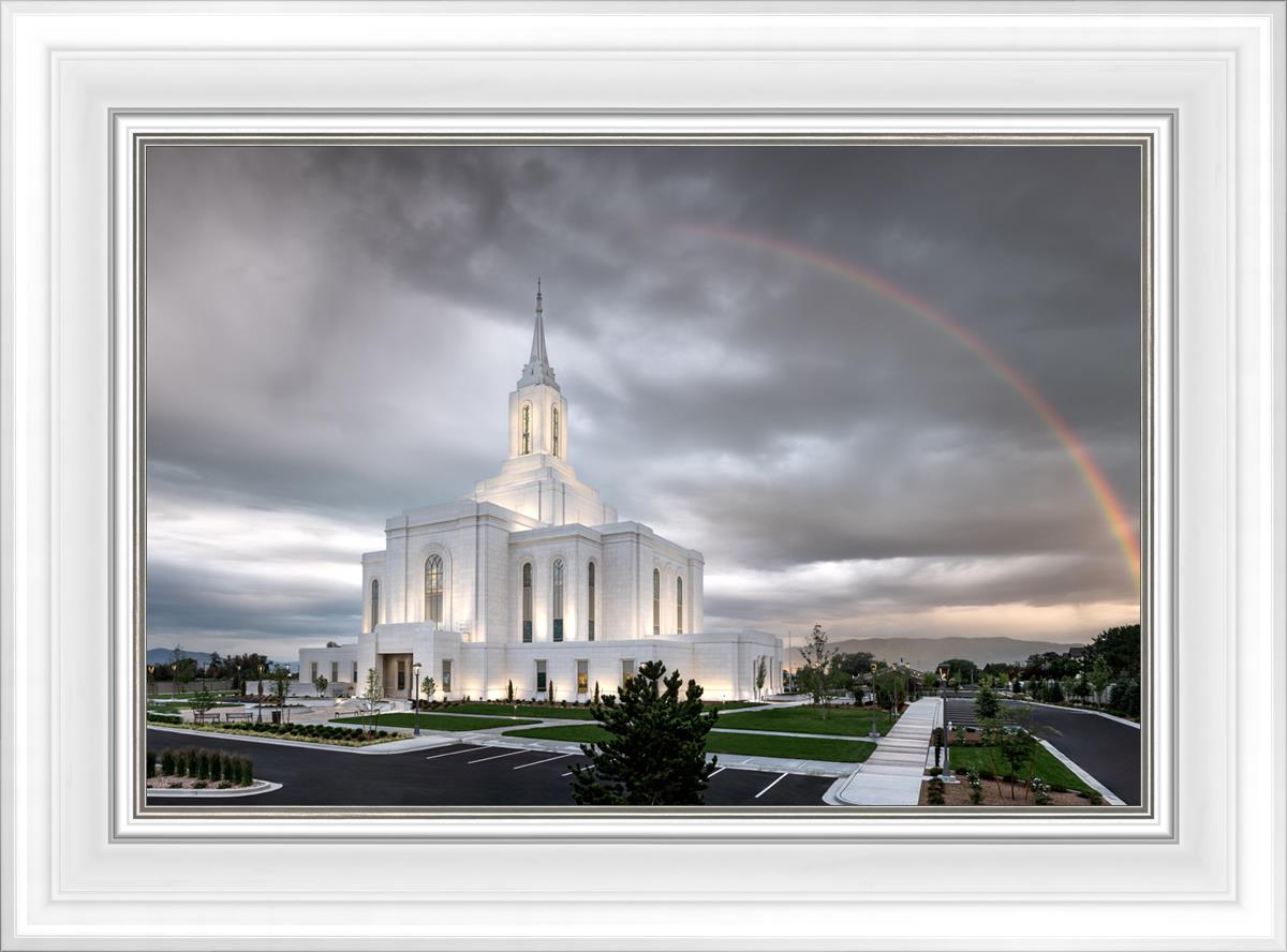 Orem Rainbow Sunrise Large Wall Art