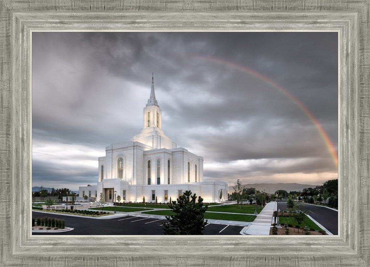 Orem Rainbow Sunrise Large Wall Art