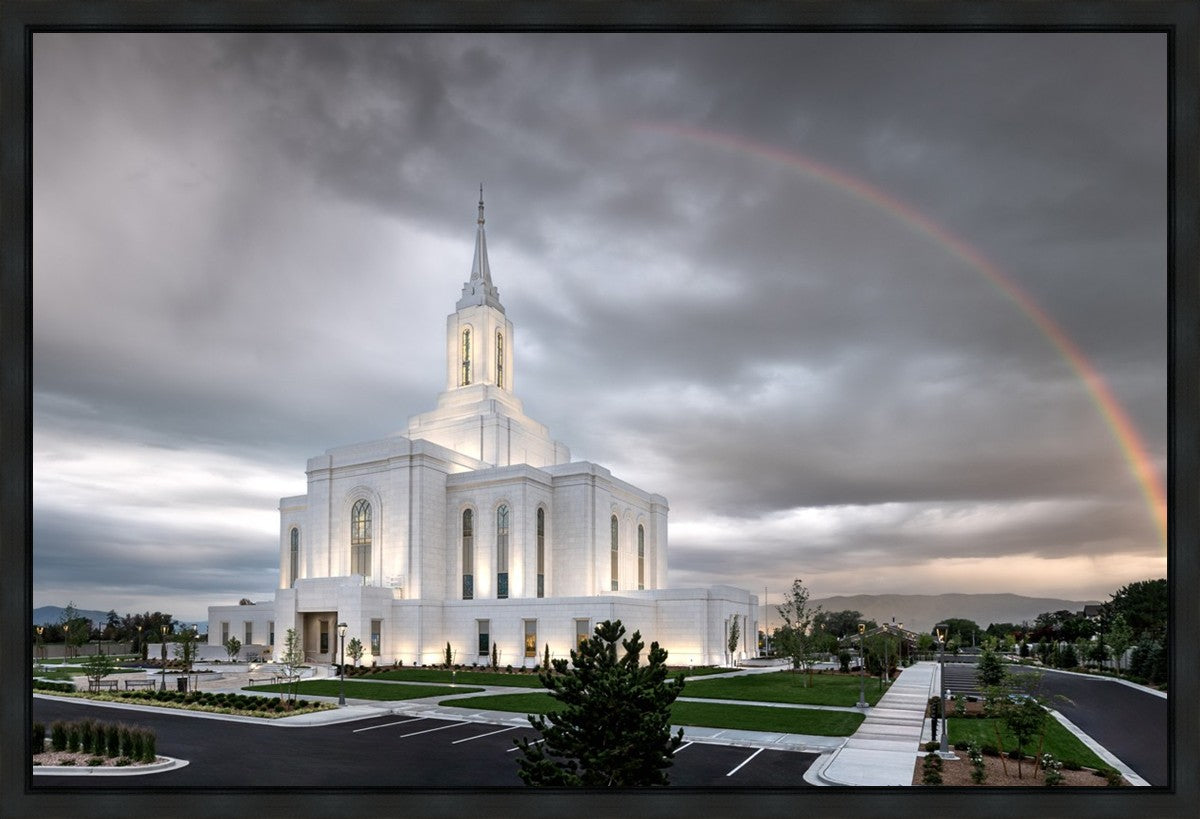 Orem Rainbow Sunrise Large Wall Art