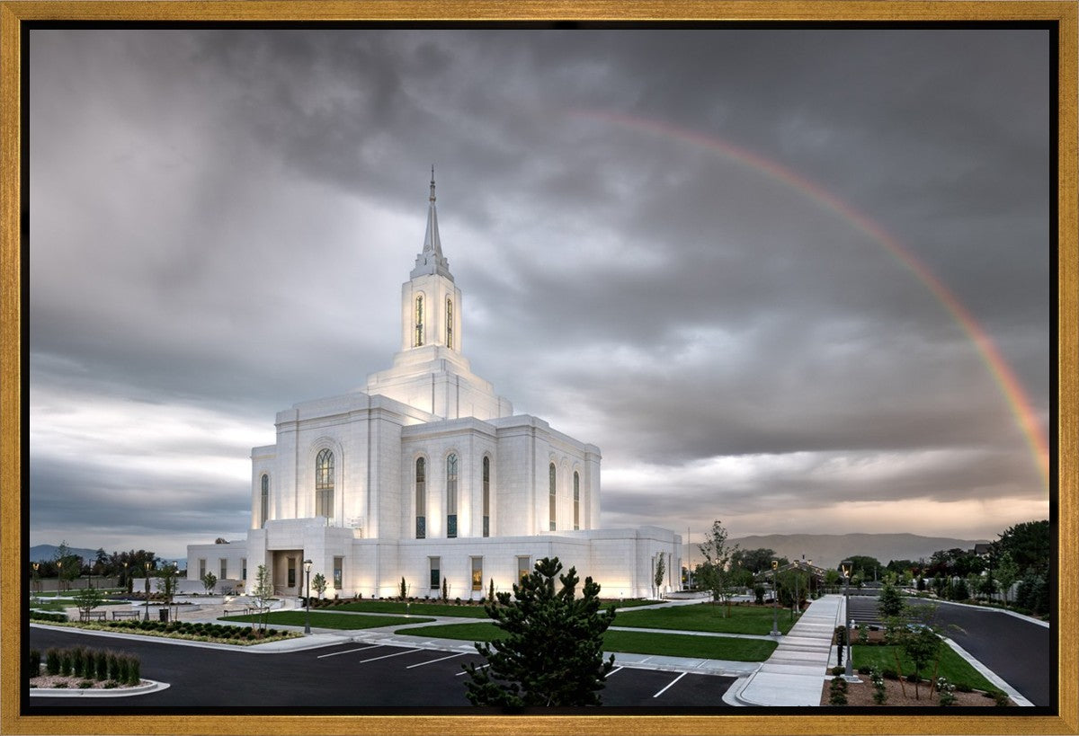 Orem Rainbow Sunrise Large Wall Art