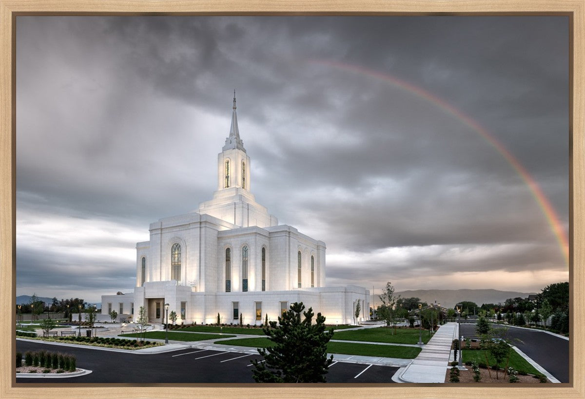 Orem Rainbow Sunrise Large Wall Art