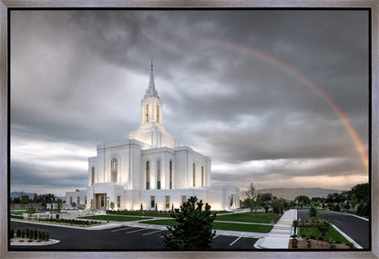 Orem Rainbow Sunrise Large Wall Art