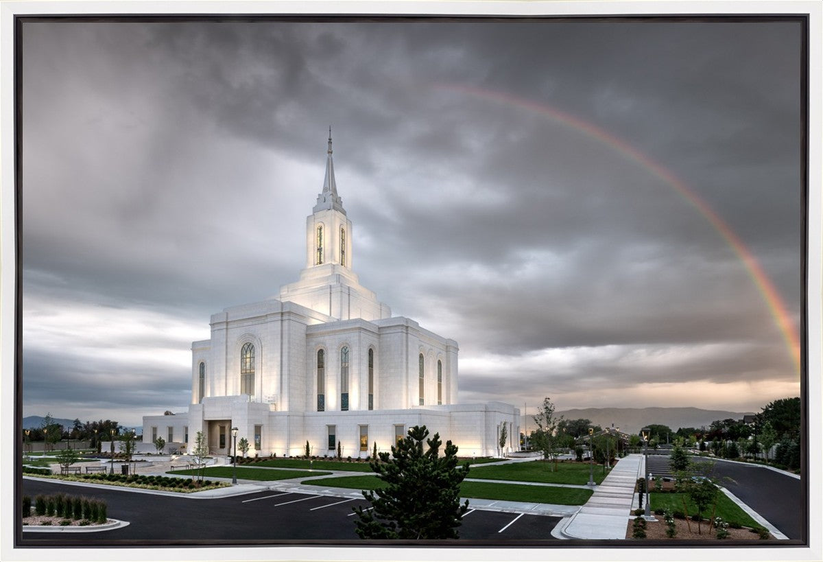 Orem Rainbow Sunrise Large Wall Art