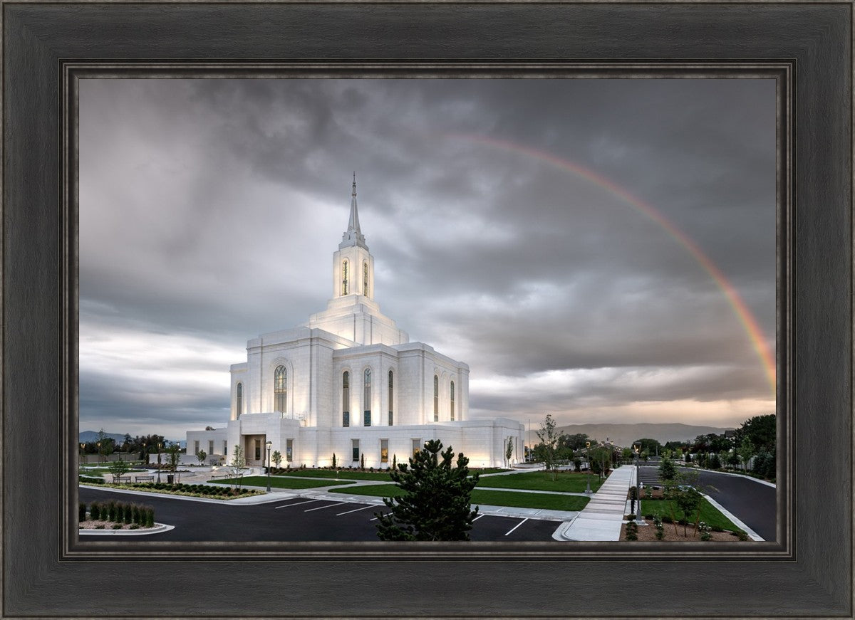 Orem Rainbow Sunrise Large Wall Art