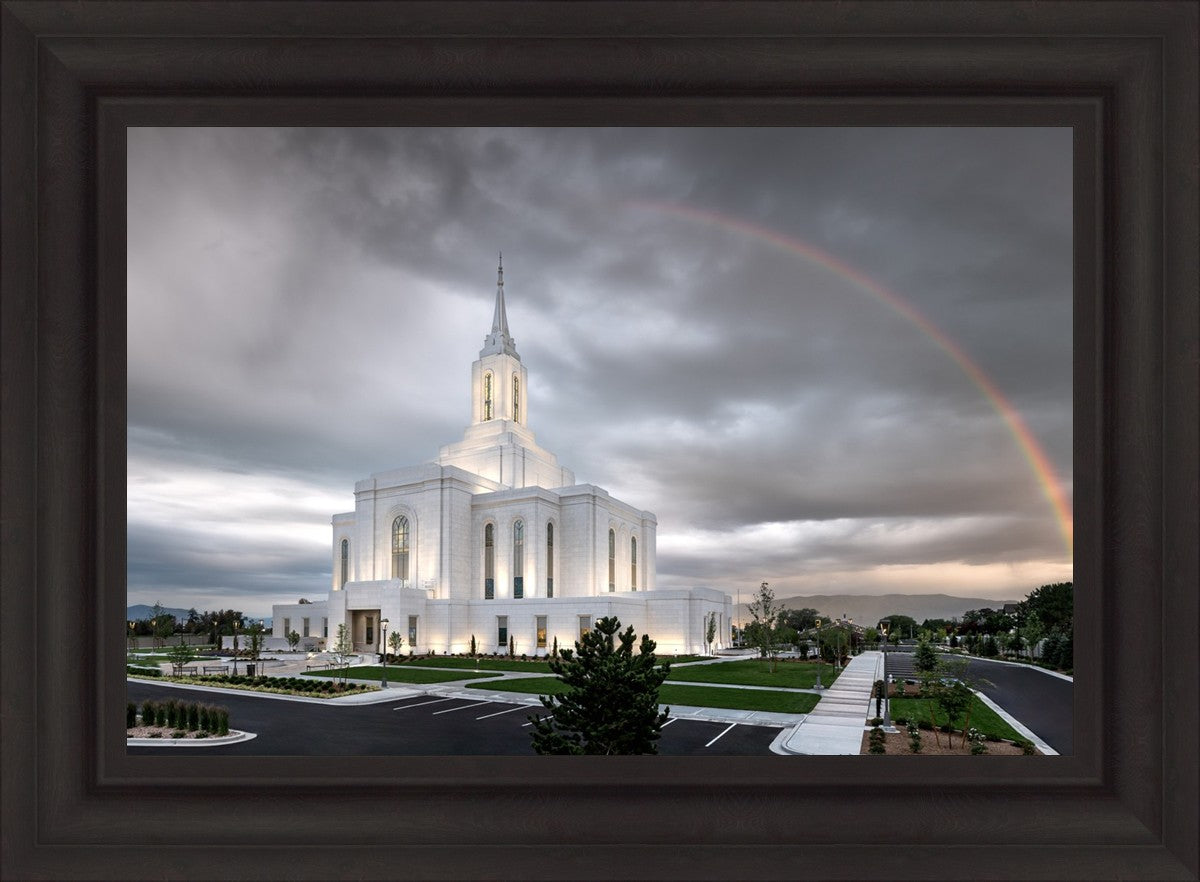 Orem Rainbow Sunrise Large Wall Art