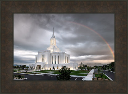 Orem Rainbow Sunrise Large Wall Art