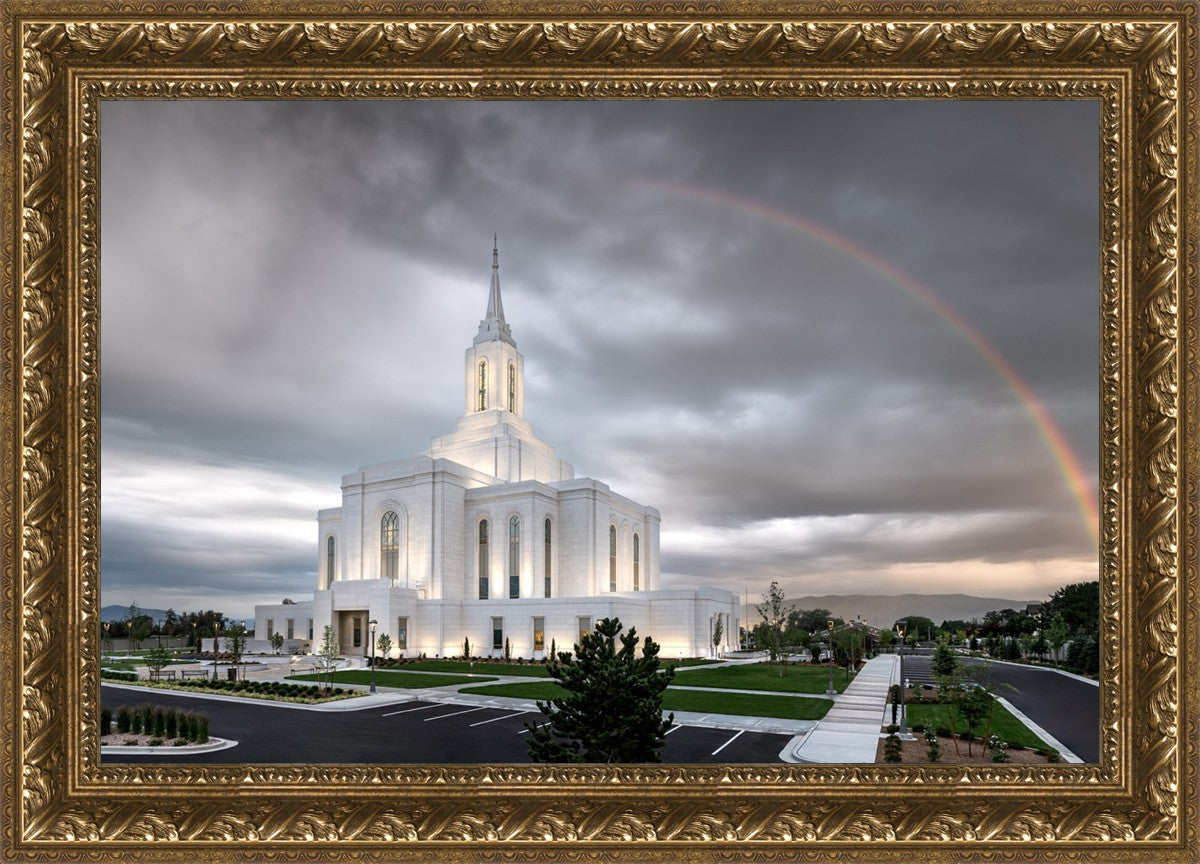 Orem Rainbow Sunrise Large Wall Art