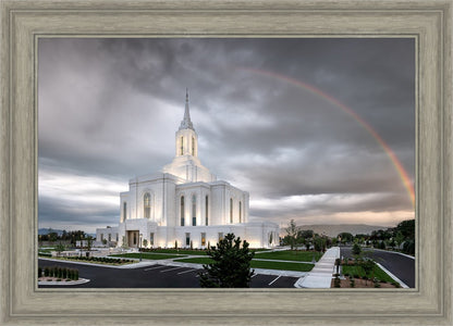 Orem Rainbow Sunrise Large Wall Art