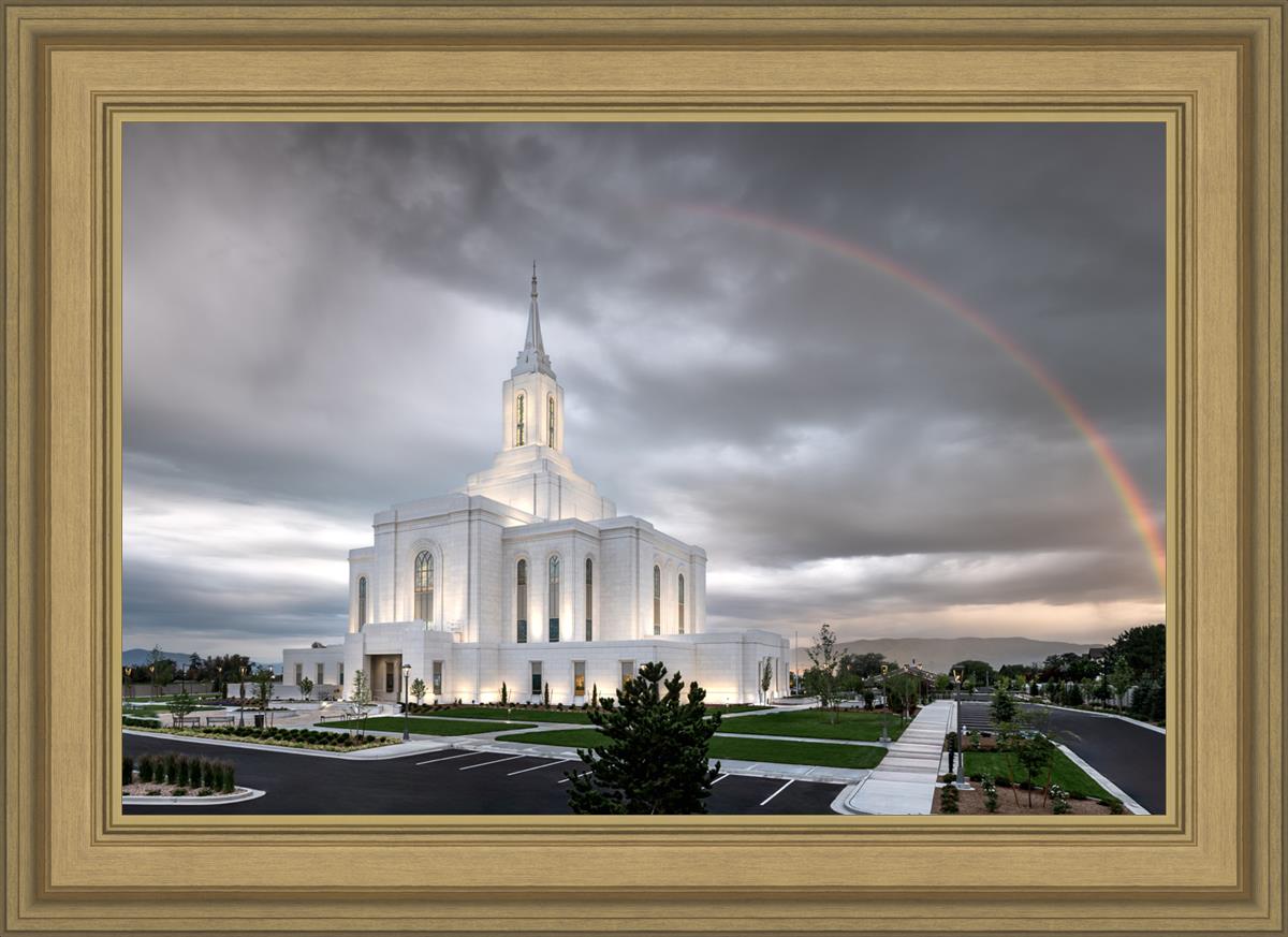 Orem Rainbow Sunrise Large Wall Art
