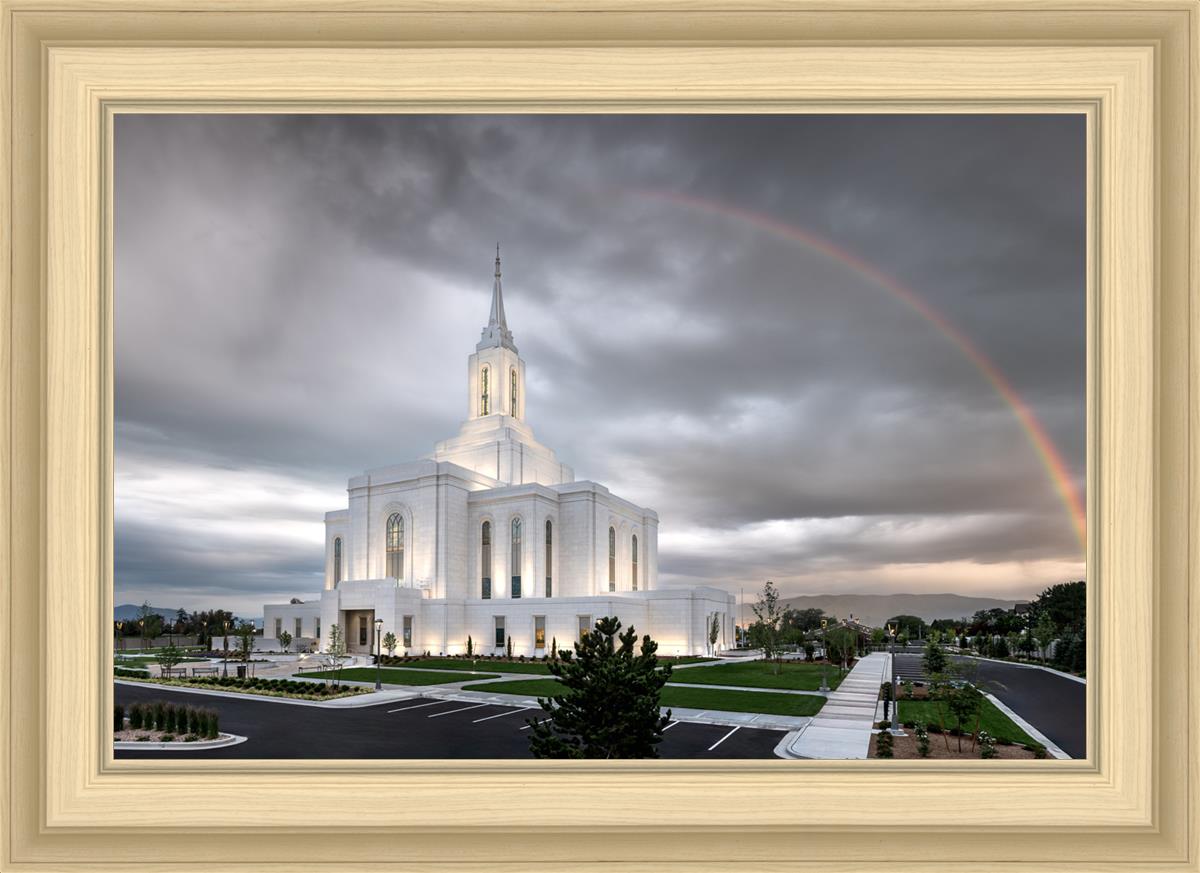 Orem Rainbow Sunrise Large Wall Art