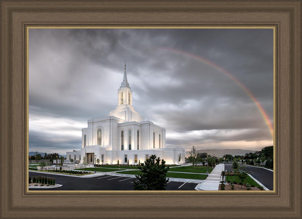 Orem Rainbow Sunrise Large Wall Art