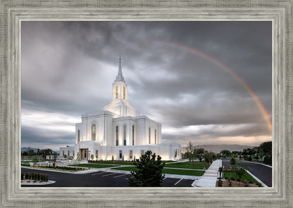 Orem Rainbow Sunrise Large Wall Art