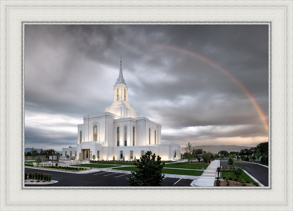 Orem Rainbow Sunrise Large Wall Art