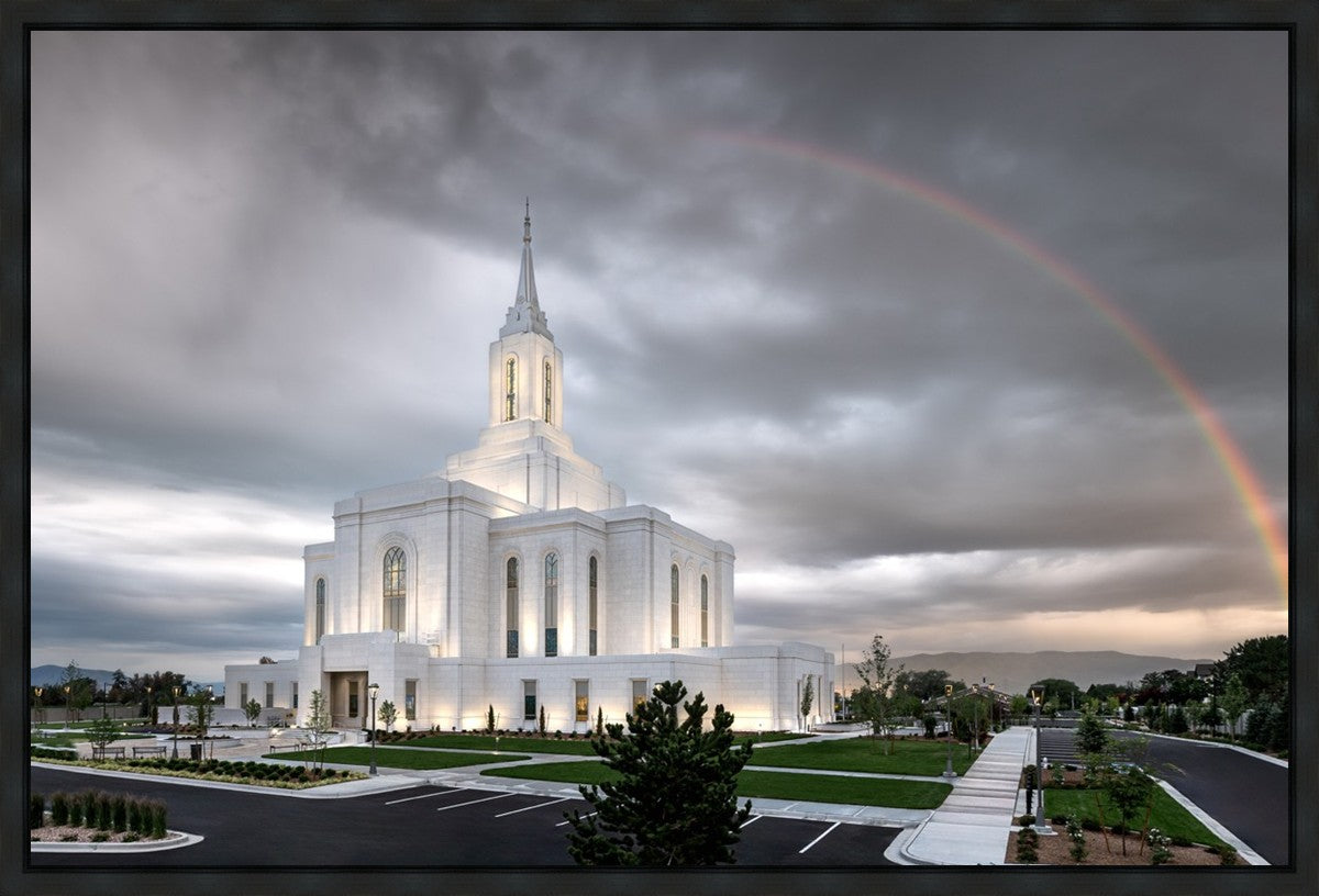 Orem Rainbow Sunrise Large Wall Art