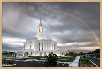 Orem Rainbow Sunrise Large Wall Art