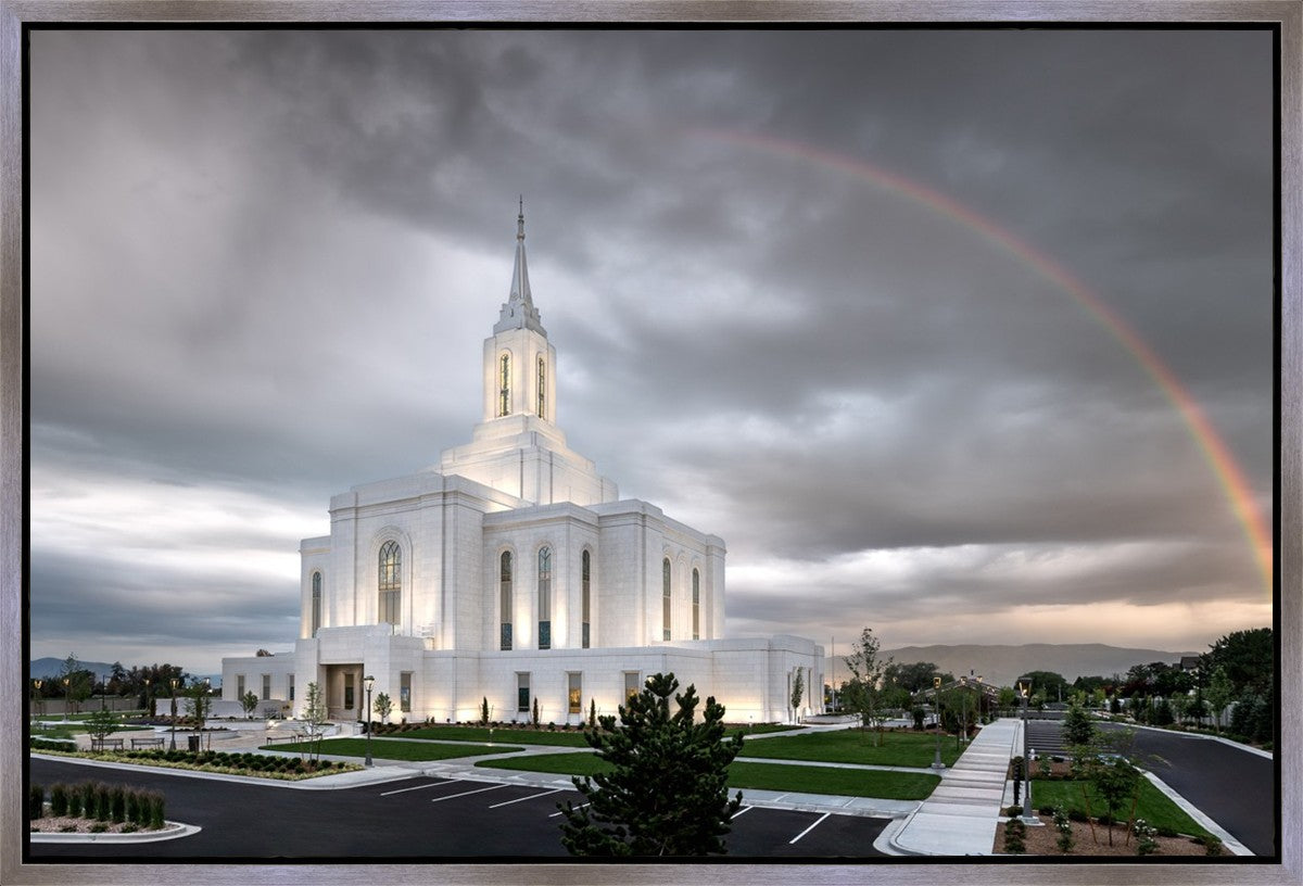 Orem Rainbow Sunrise Large Wall Art