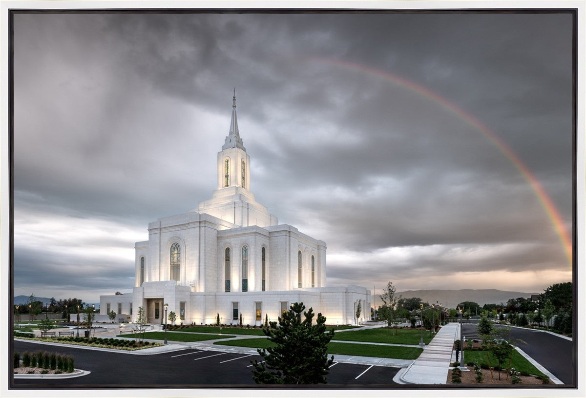 Orem Rainbow Sunrise Large Wall Art