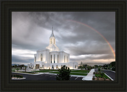Orem Rainbow Sunrise Large Wall Art