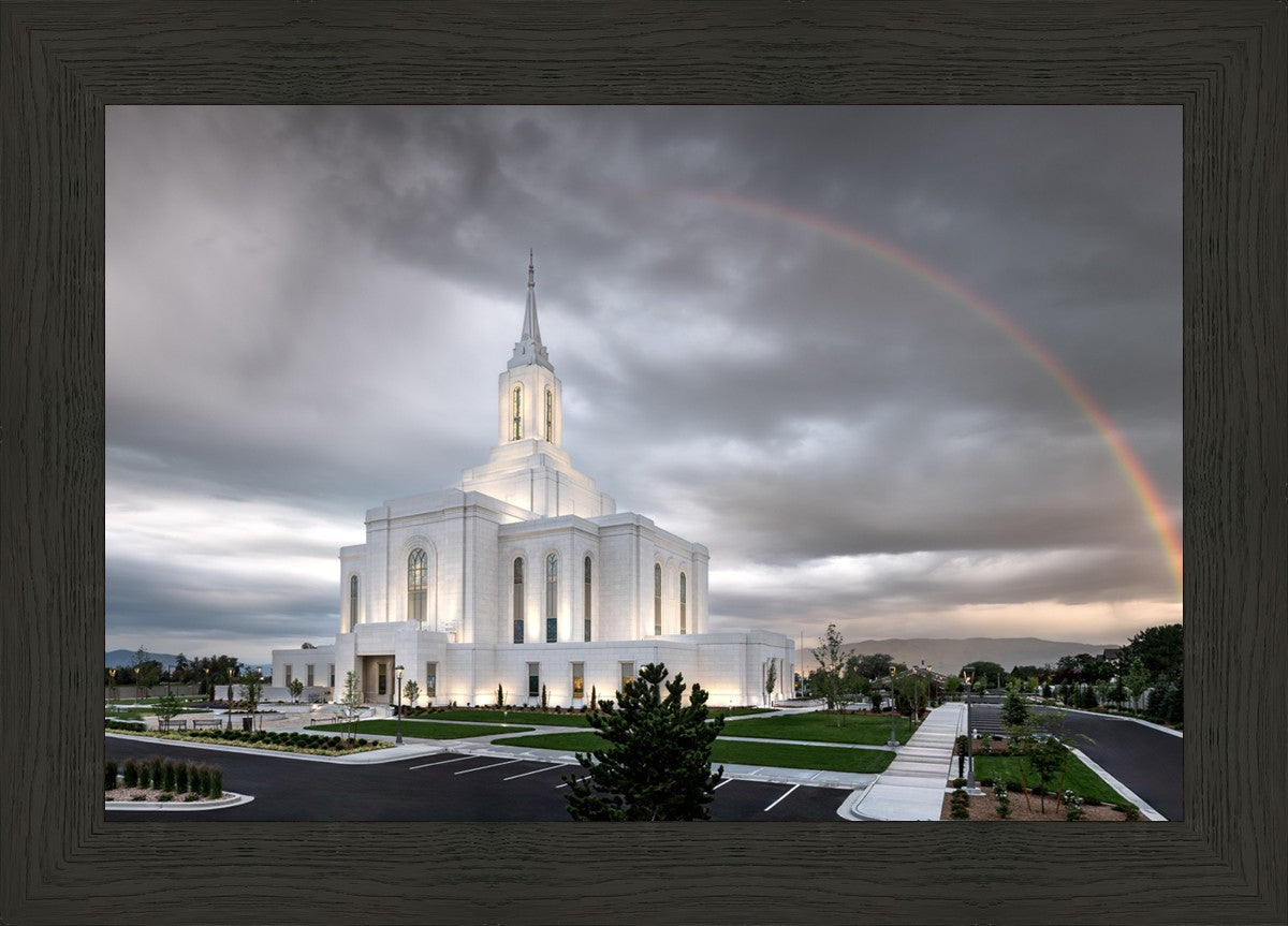 Orem Rainbow Sunrise Large Wall Art