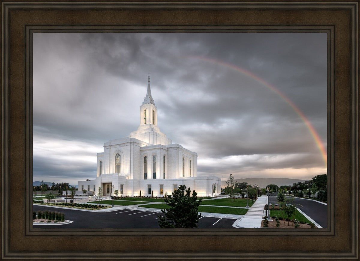 Orem Rainbow Sunrise Large Wall Art