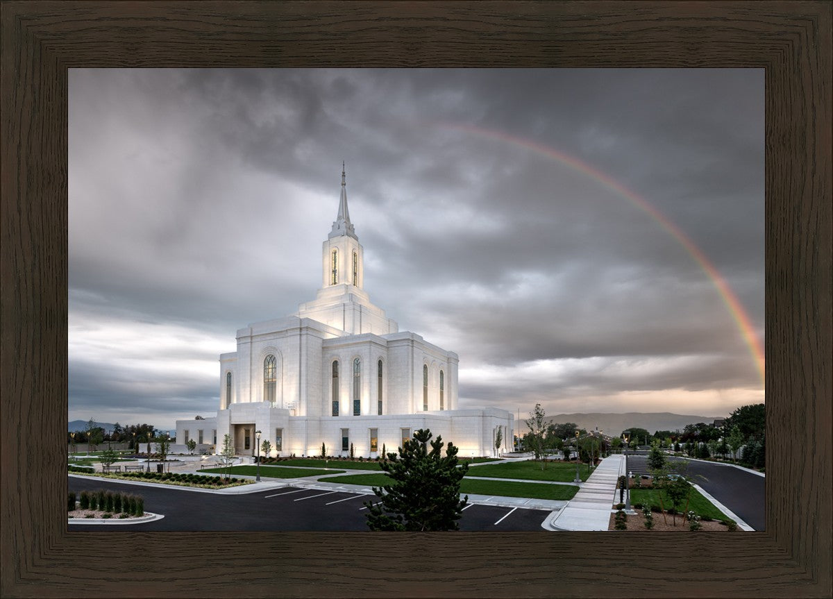 Orem Rainbow Sunrise Large Wall Art