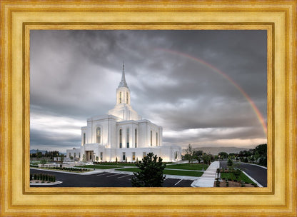 Orem Rainbow Sunrise Large Wall Art