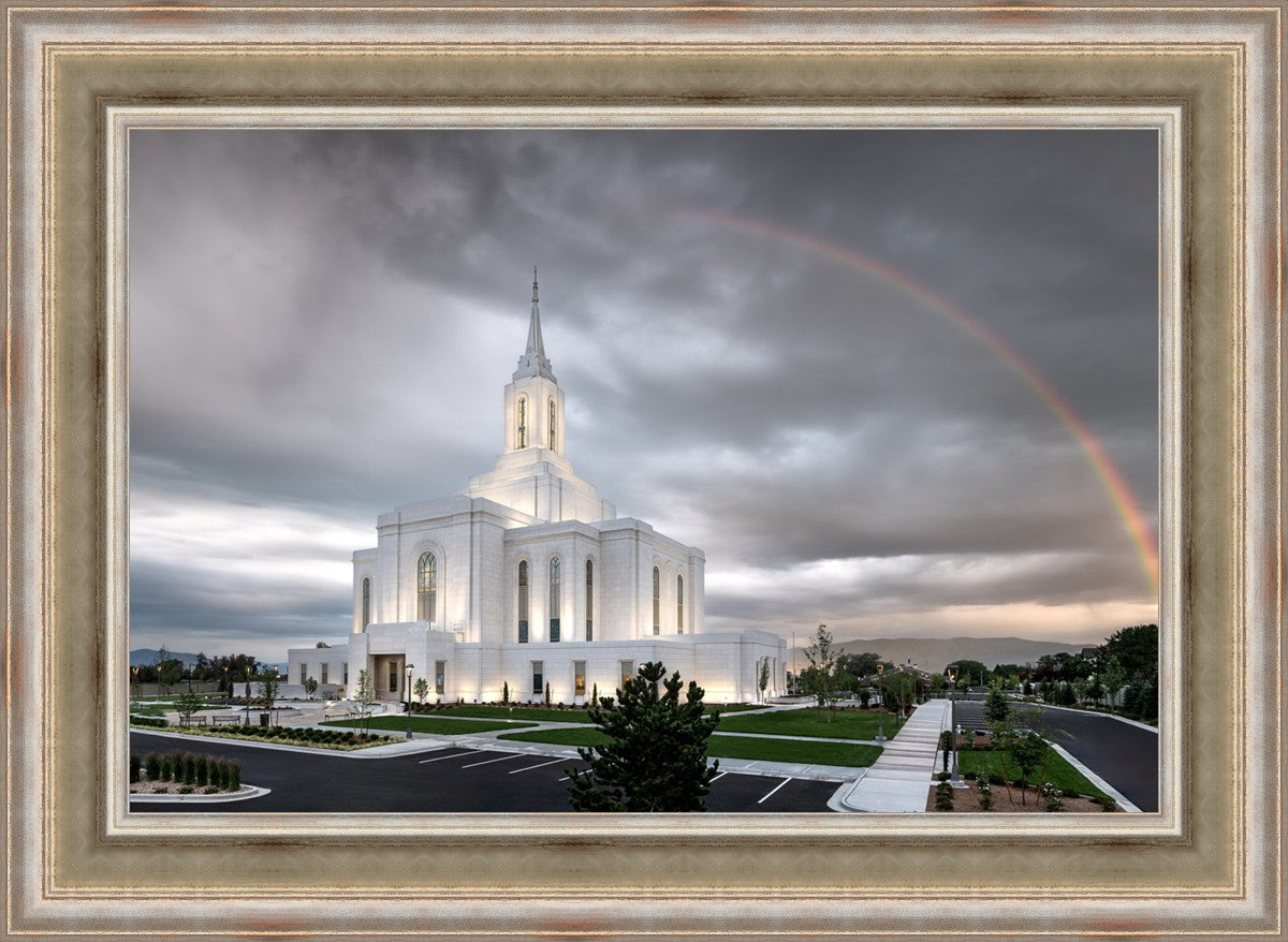 Orem Rainbow Sunrise Large Wall Art