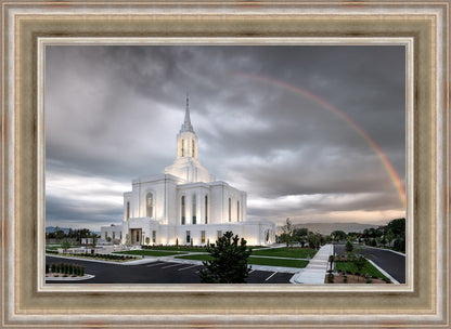 Orem Rainbow Sunrise Large Wall Art
