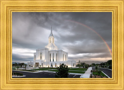 Orem Rainbow Sunrise Large Wall Art