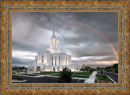 Orem Rainbow Sunrise Large Wall Art