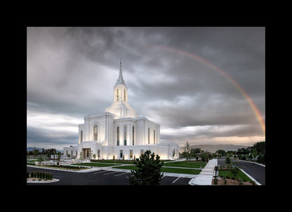 Orem Rainbow Sunrise Large Wall Art