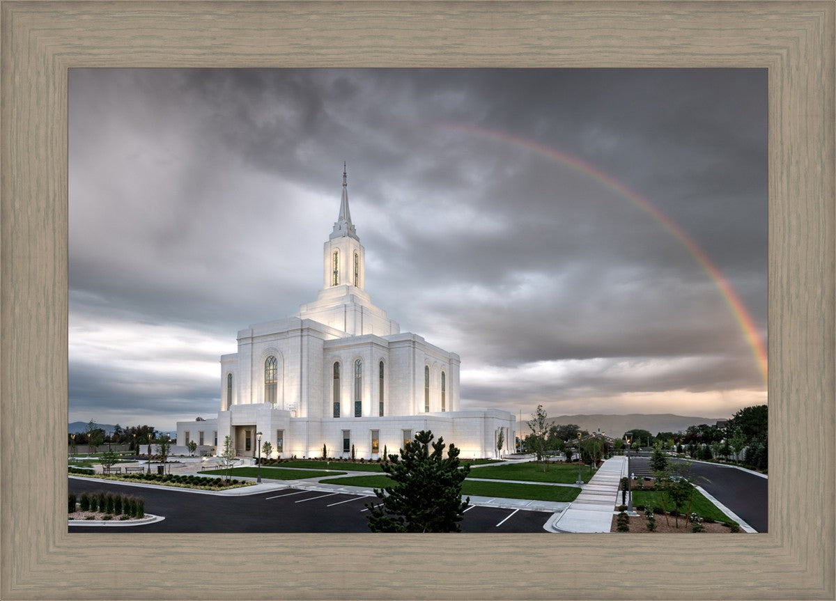 Orem Rainbow Sunrise Large Wall Art