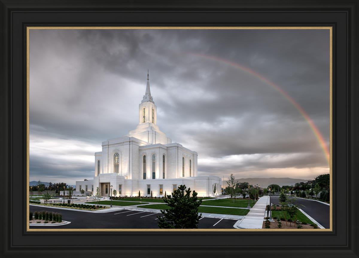 Orem Rainbow Sunrise Large Wall Art