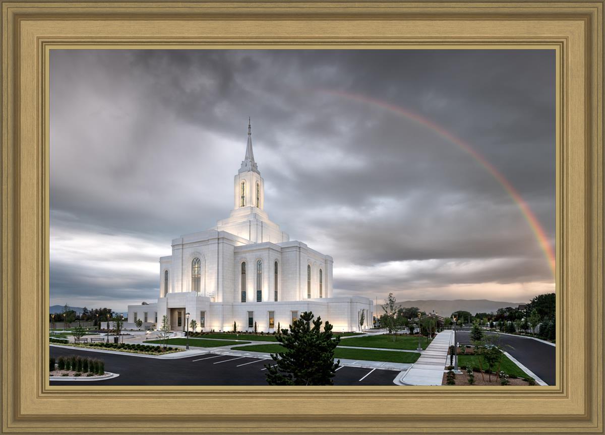 Orem Rainbow Sunrise Large Wall Art
