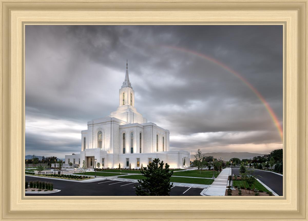 Orem Rainbow Sunrise Large Wall Art