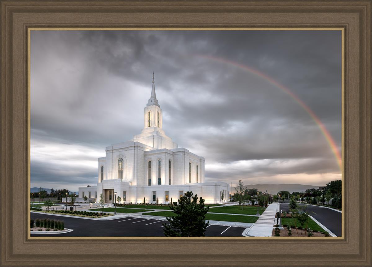 Orem Rainbow Sunrise Large Wall Art