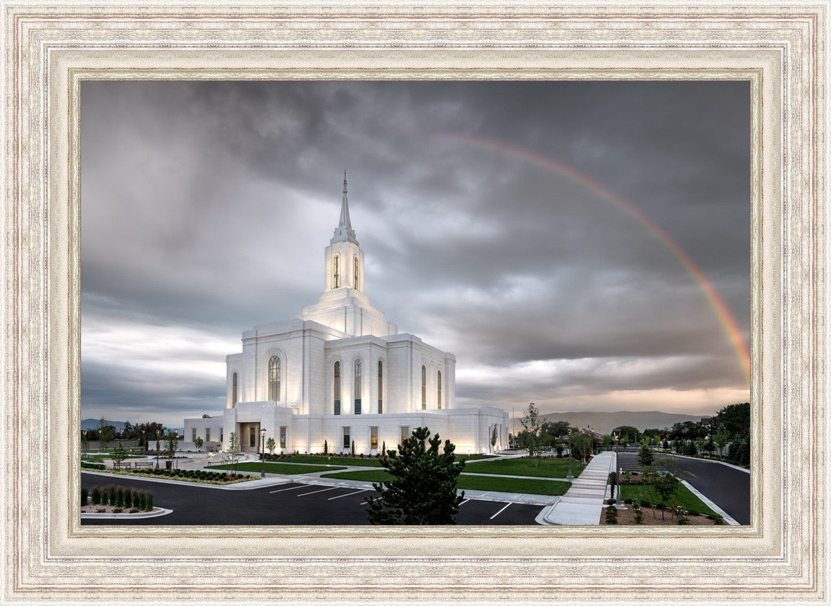 Orem Rainbow Sunrise Large Wall Art