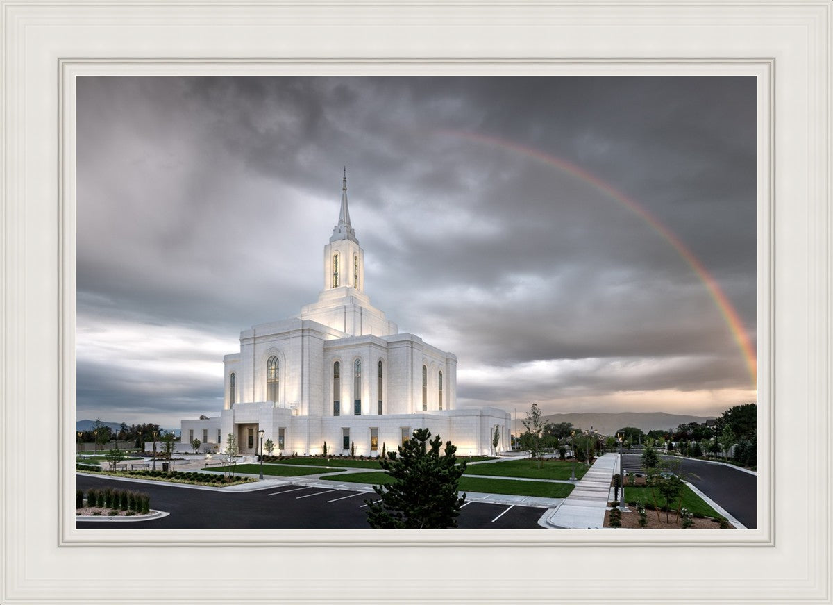 Orem Rainbow Sunrise Large Wall Art
