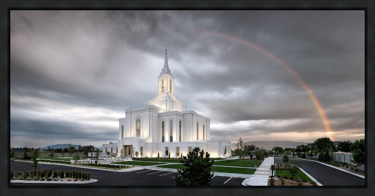 Orem Rainbow Sunrise Large Wall Art