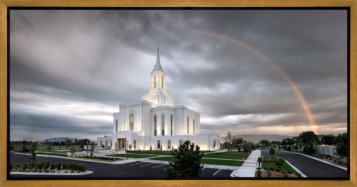 Orem Rainbow Sunrise Large Wall Art