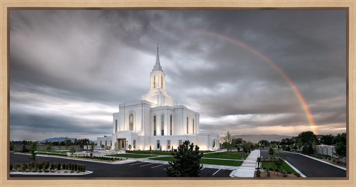 Orem Rainbow Sunrise Large Wall Art