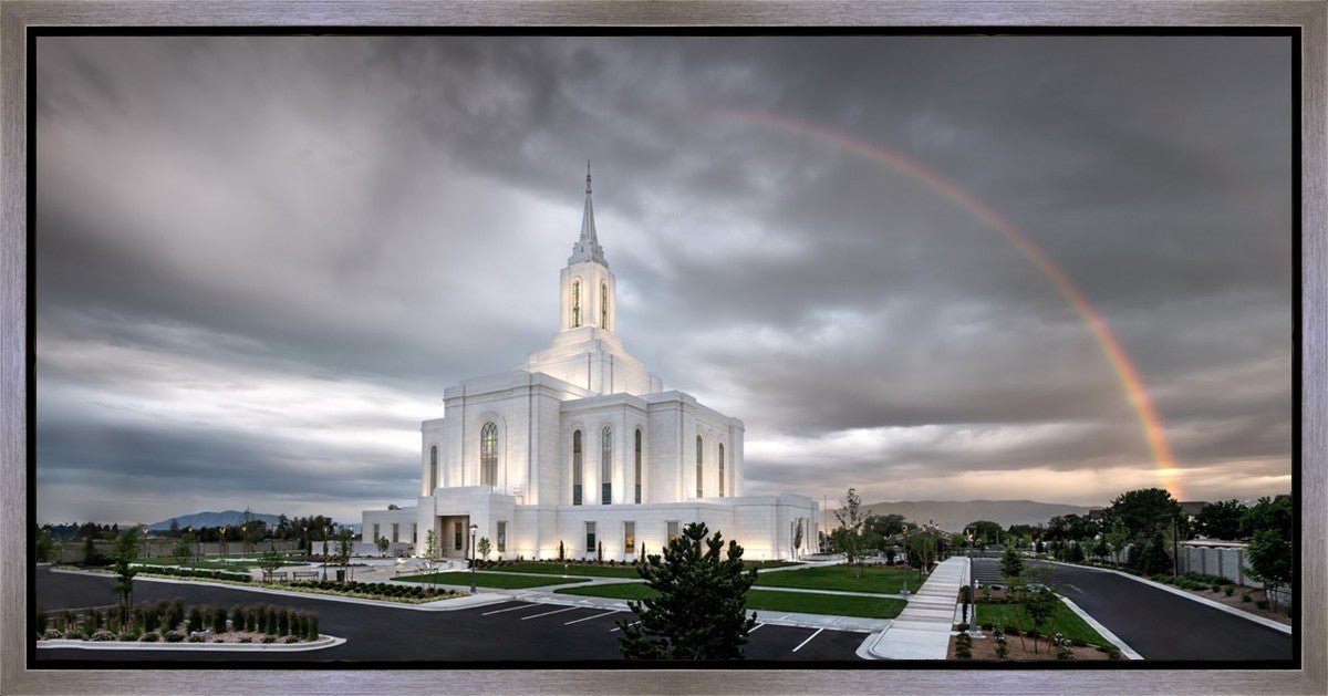 Orem Rainbow Sunrise Large Wall Art