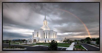 Orem Rainbow Sunrise Large Wall Art